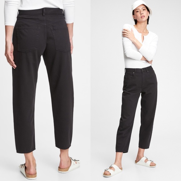 GAP Denim - Gap barrel jean’s high rise black tall size 30